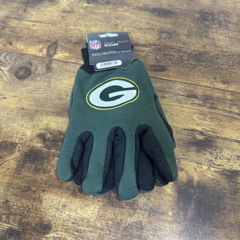 NFL Green Bay Packers Sport Utility Gloves McArthur Official New with Tags M/L
